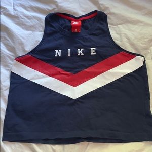 Navy nike tank top